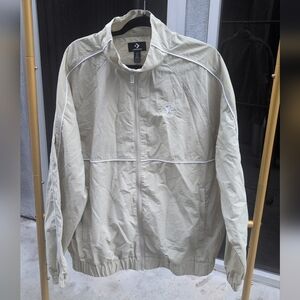 Converse Men’s Lightweight Track Jacket in Light Beige NWOT Size Medium